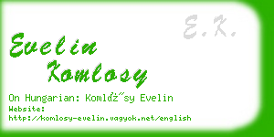 evelin komlosy business card